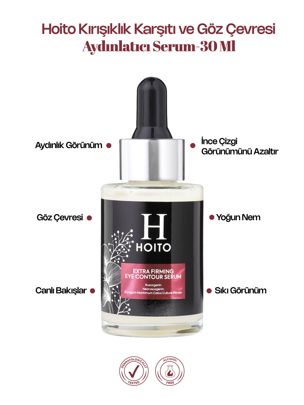 Hoito Kırışıklık Karşıtı ve Göz Çevresi Aydınlatıcı Serum