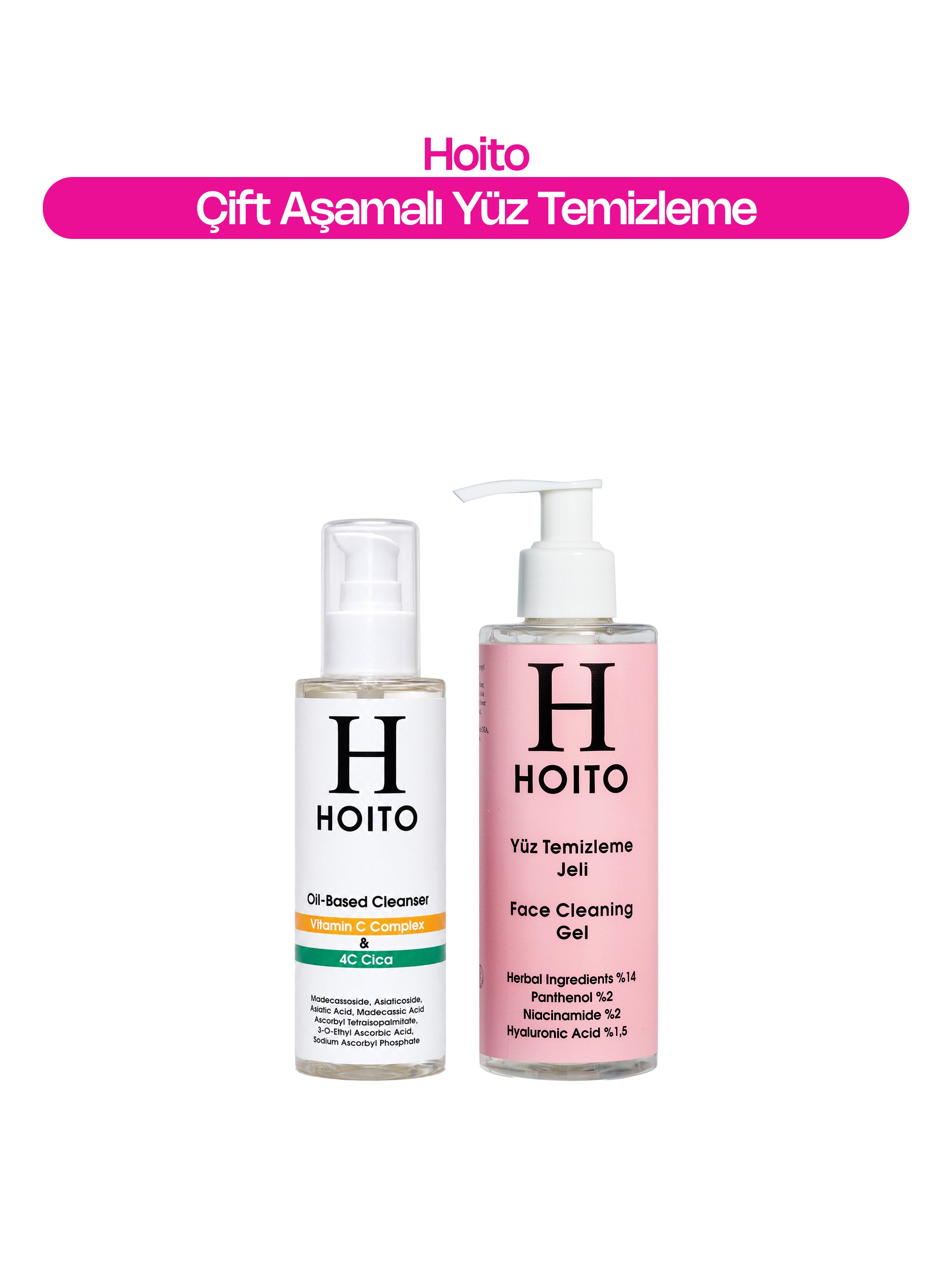 Arındırıcı & Aydınlatıcı Çift Aşamalı Temizlik Rutini: Oil Based Cleanser (200 ml) + Yüz Temizleme Jeli (200 ml)
