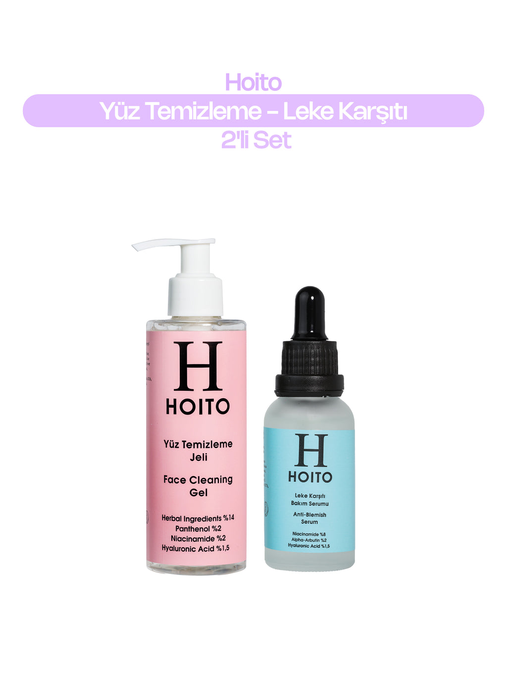 Arındırıcı & Leke Karşıtı Ton Eşitleyici Cilt Bakım Rutini: Yüz Temizleme Jeli (200 ml) + Leke Karşıtı Bakım Serumu (30 ml)