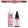 Gözenek Sıkılaştırıcı & Arındırıcı Cilt Bakım Rutini: Yüz Temizleme Jeli (200 ml) + AHA BHA Serum (30 ml)