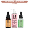 Arındırıcı & Aydınlatıcı Yoğun Nemlendirici Cilt Bakım Rutini: Yüz Temizleme Jeli (200 ml) + Hyalüronik Asit Serum (30 ml) + C Vitamini Serumu (30 ml)