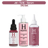 Yenileyici & Arındırıcı Gözenek Karşıtı Cilt Bakım Rutini: Yüz Temizleme Jeli (200 ml) + AHA BHA Tonik (200 ml) + AHA BHA Serum (30 ml)