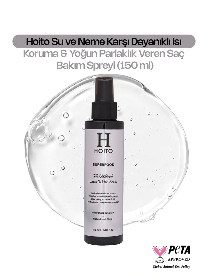Su ve Neme Karşı Dayanıklı Isı Koruma Yoğun Parlaklık Kolay Tarama Sağlayan Saç Bakım Spreyi 150ml