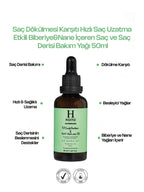 Saç Dökülmesi Karşıtı Hızlı Saç Uzatma Etkili Biberiye&Nane İçeren Saç ve Saç Derisi Bakım Yağı 50ml