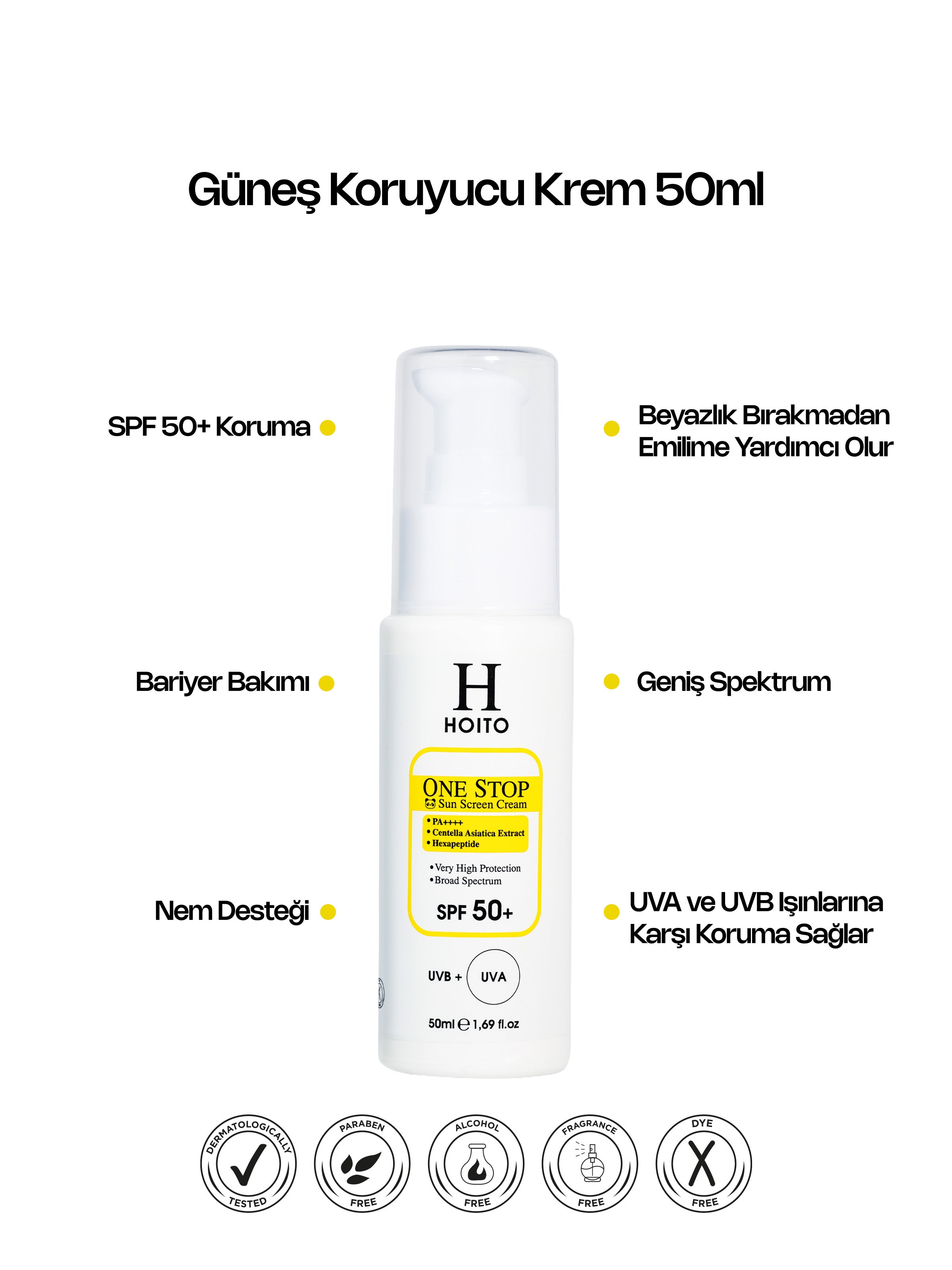 Güneş Koruyucu Krem 50ml