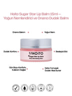 Hoito Sugar Star Lip Balm 15ml - Intensive Moisturizing and Repairing Lip Balm