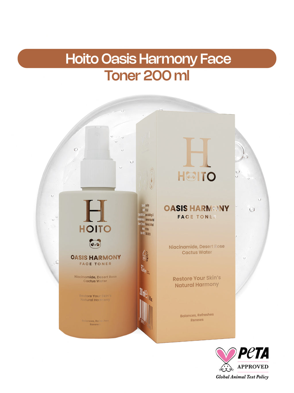 Oasis Harmony Face Toner – Niacinamide, Çöl Gülü & Kaktüs Suyu İçeren Yüz Toniği 200 ml