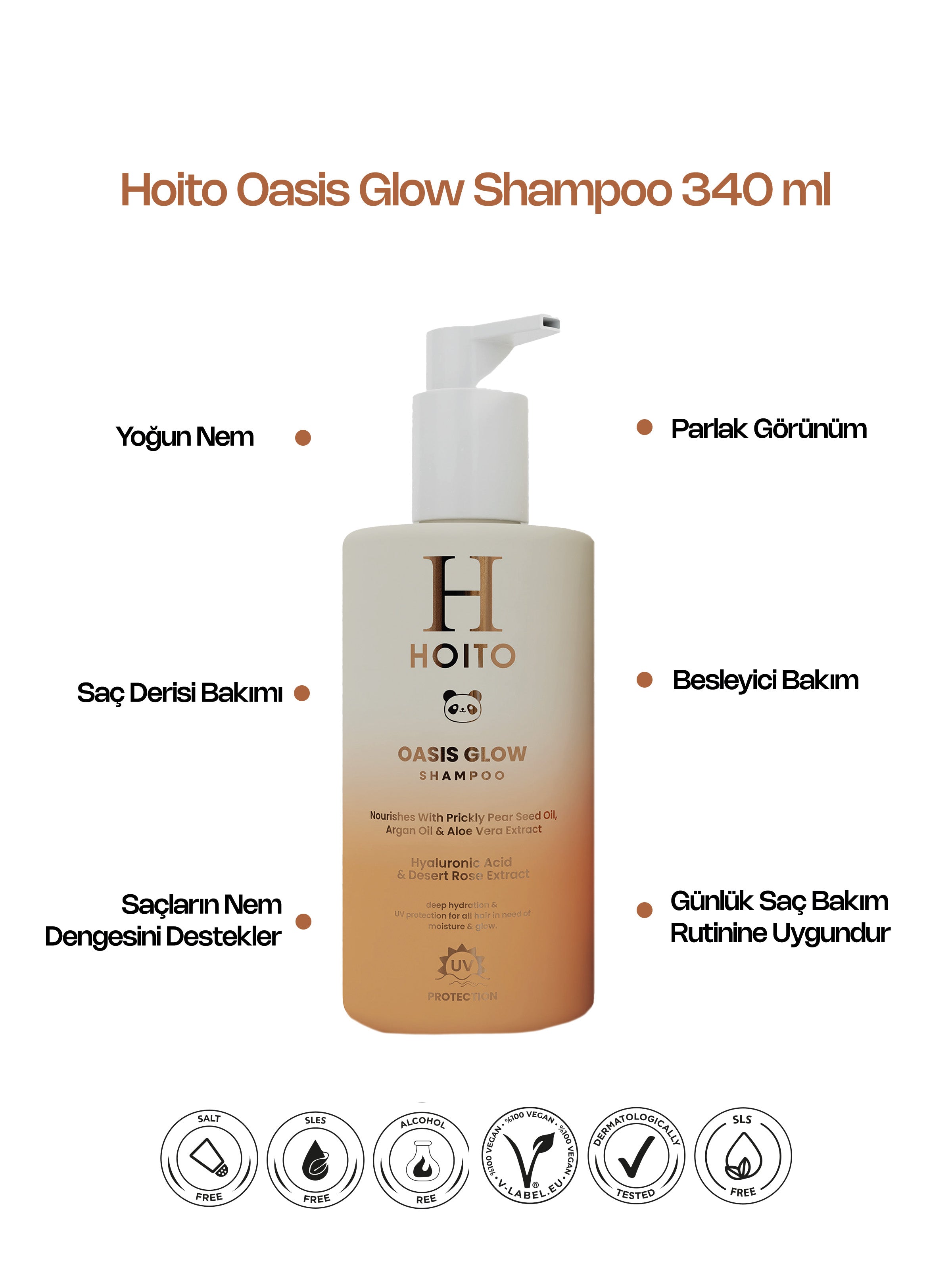 Oasis Glow Shampoo – Yoğun Nem & Işıltı Şampuanı 340 ml