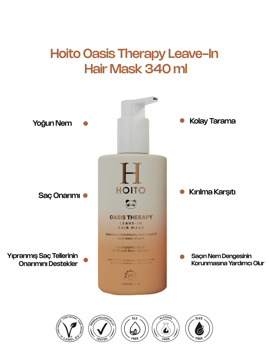 Oasis Therapy Leave-In Hair Mask – Durulanmayan Yoğun Nem & Bakım Maskesi 340 ml
