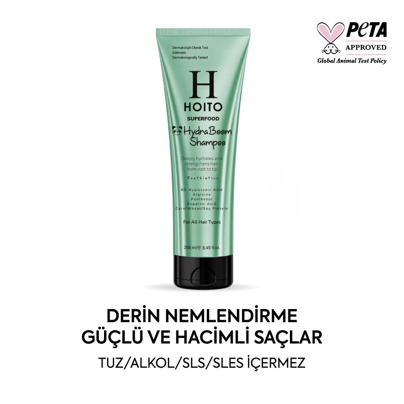Yoğun Nemlendirme ve Parlaklık Hızlı Uzama Tuz SLS Sles İçermeyen Saç Bakım Şampuanı 250ml