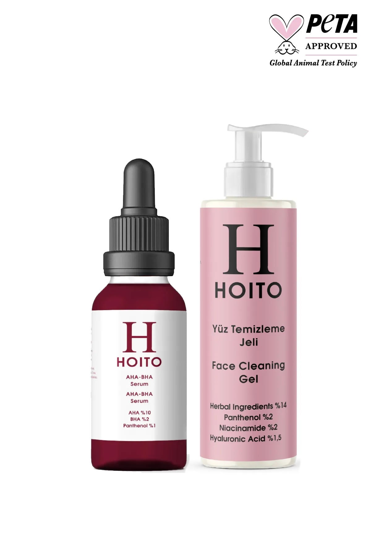 Gözenek Sıkılaştırıcı & Arındırıcı Cilt Bakım Rutini: Yüz Temizleme Jeli (200 ml) + AHA BHA Serum (30 ml)