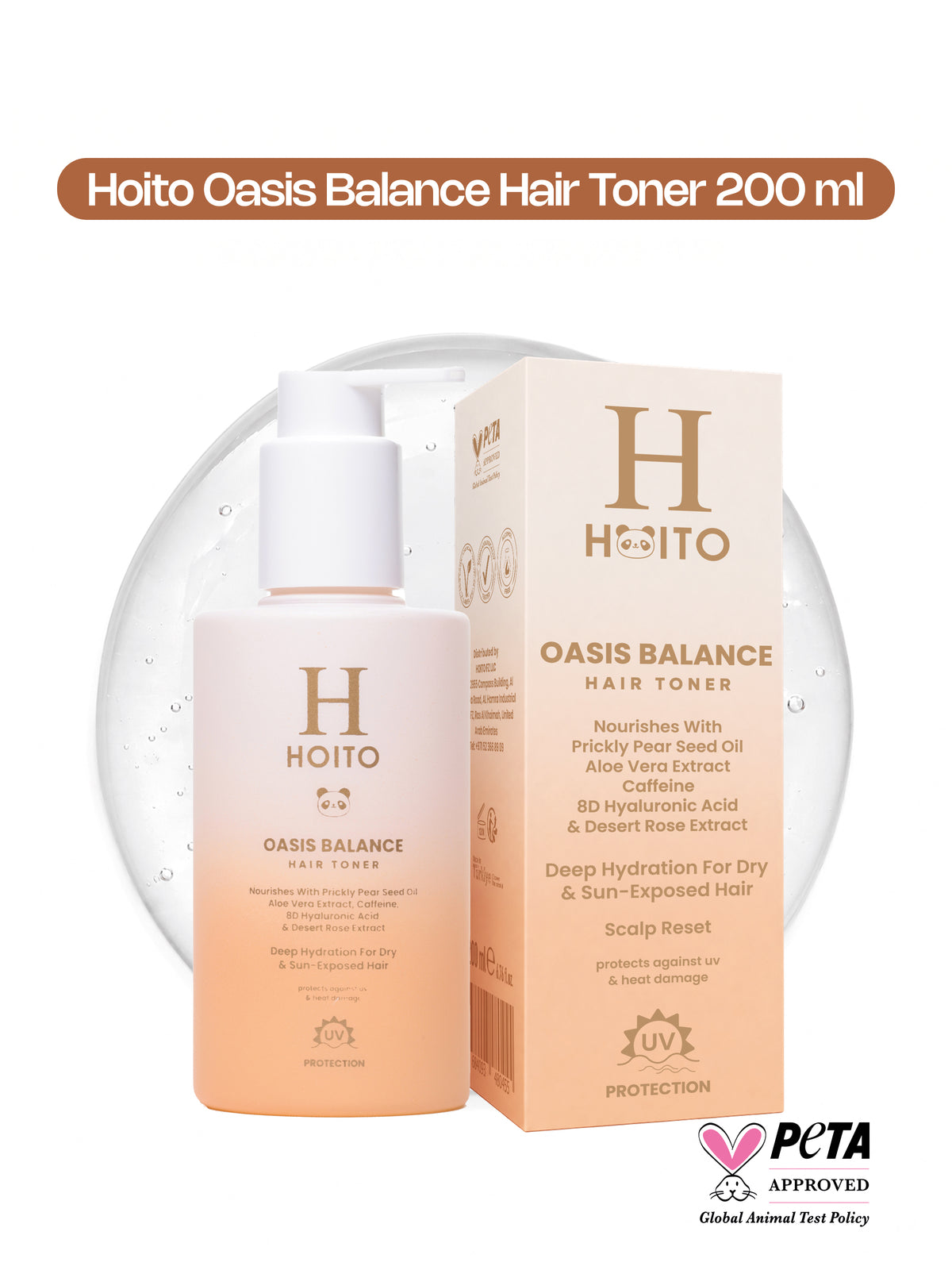 Oasis Balance Hair Toner – 8D Hyaluronik Asit, Kafein & Aloe Vera İçeren Nemlendirici Saç Toniği 200 ml