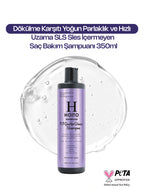 Dökülme Karşıtı Yoğun Parlaklık ve Hızlı Uzama Tuz SLS Sles İçermeyen Saç Bakım Şampuanı 350ml