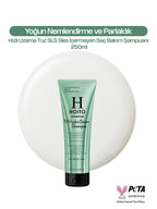 Yoğun Nemlendirme ve Parlaklık Hızlı Uzama Tuz SLS Sles İçermeyen Saç Bakım Şampuanı 250ml