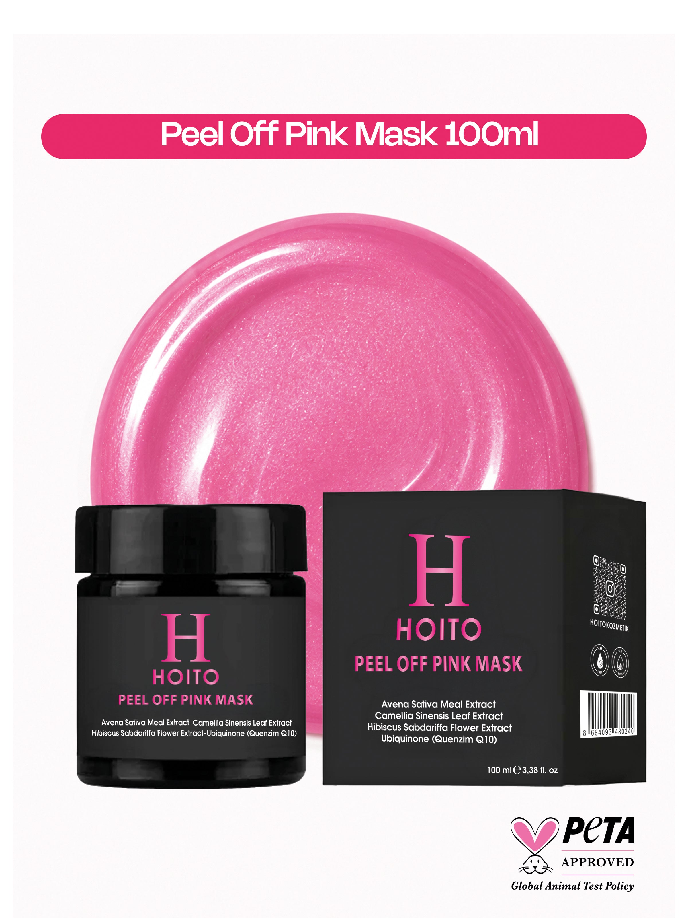Peel Off Pink Mask 100ml